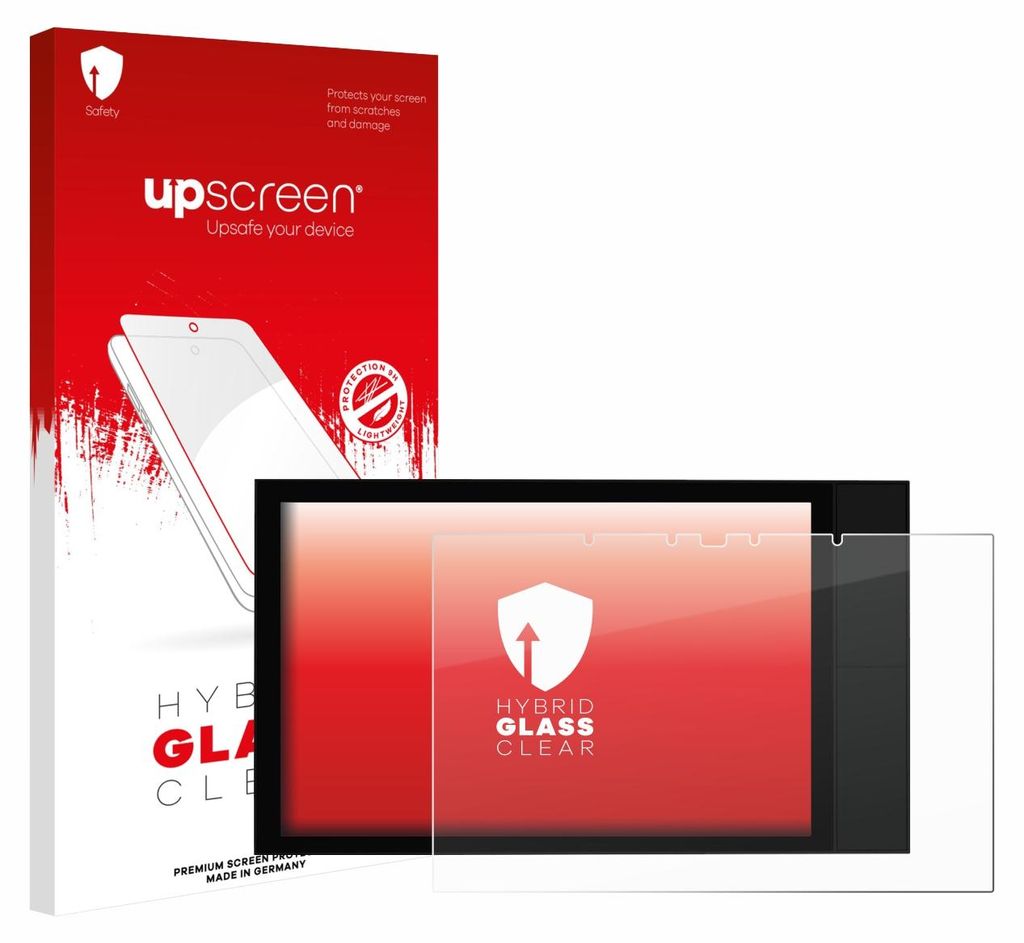 upscreen Schutzglas für Shelly Wall Display XL Schutzfolie Panzer Folie Glas Display Schutz klar