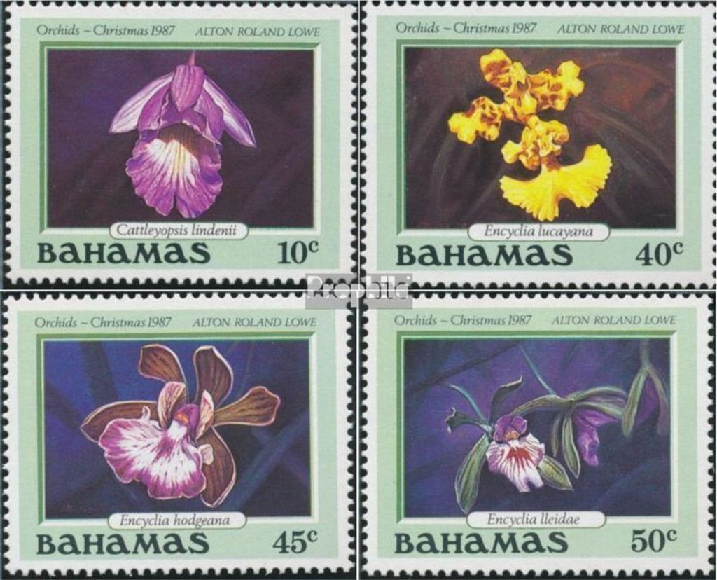Briefmarken Bahamas 1987 Mi 663-666 (kompl.Ausg.) postfrisch Weihnachten