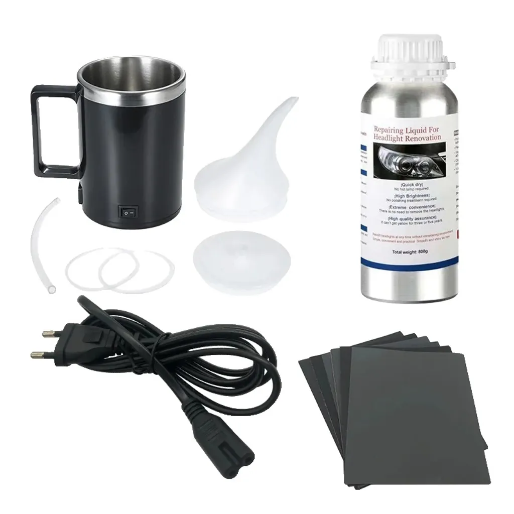 Headlight Restore Kit Vaporizzatore Polimero Liquido High-Gloss Fari