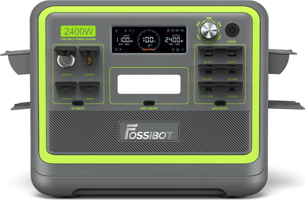 FOSSiBOT F2400 GREEN | 2400W | Przenośna stacja zasilania Zdjęcie produktu 