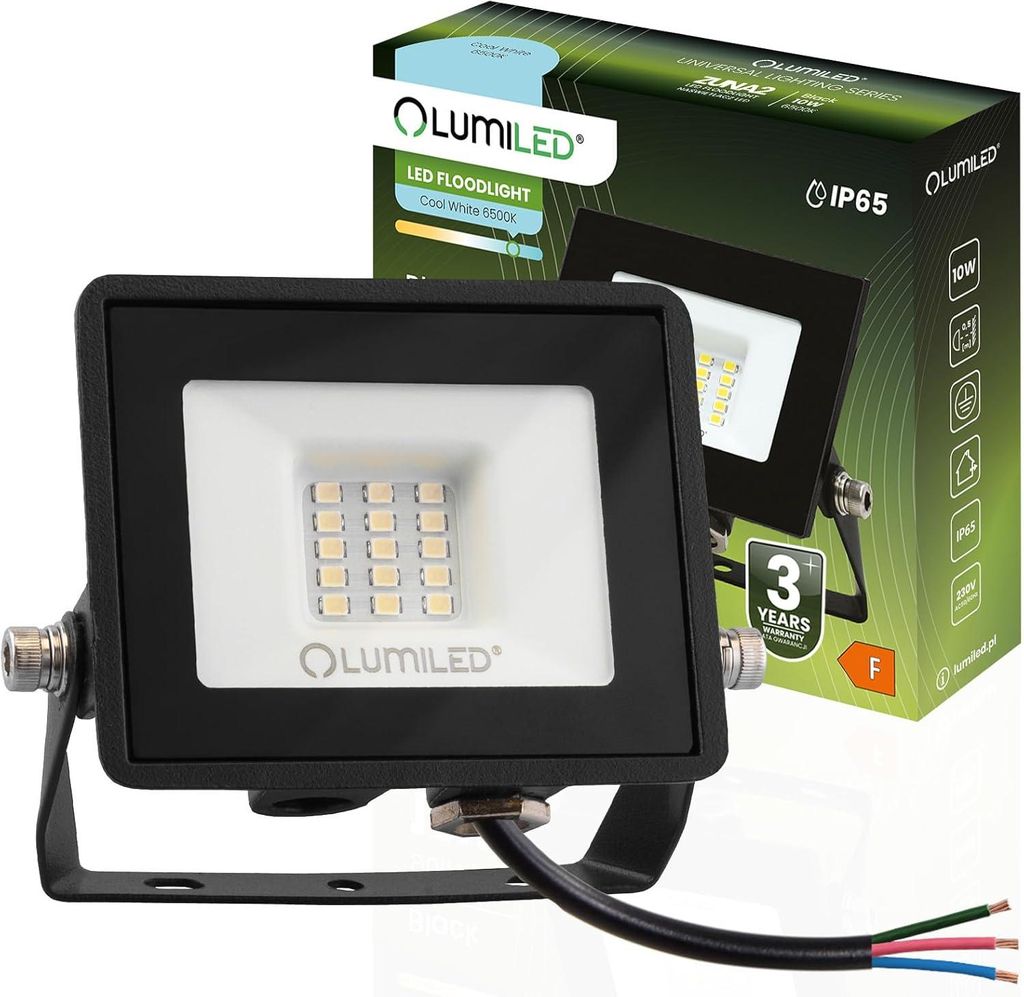 LUMILED LED Strahler 10W Superhell Außenstrahler 900Lm LED Fluter Strahler für Außen IP65 Wasserdicht 6500K Kaltweiß Scheinwerfer Flutlichter s...