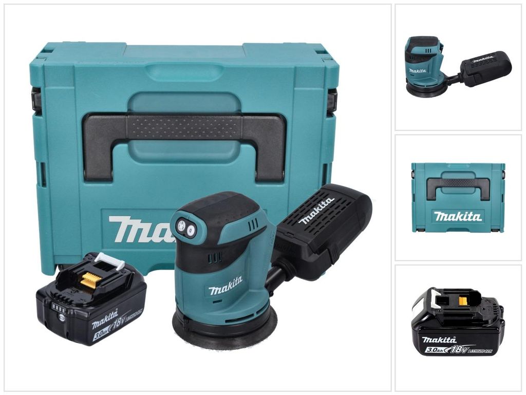 Akumulátorová náhodná orbitální bruska Makita DBO 180 F1J Obrázek produktu 