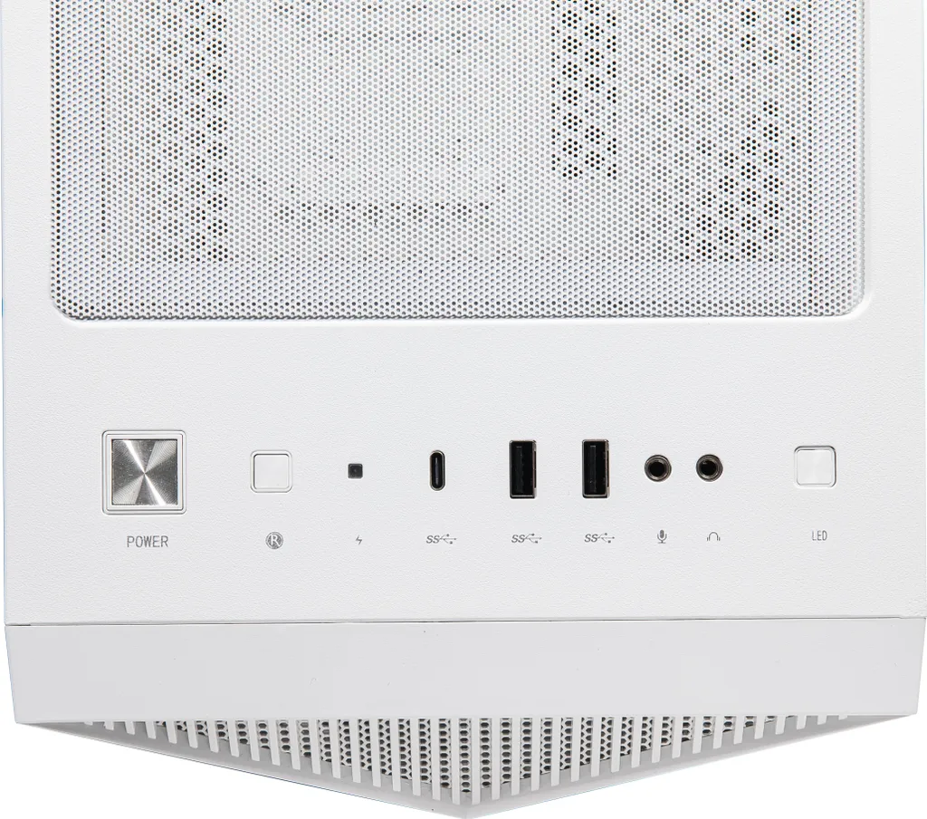 Boîtier MSI MPG GUNGNIR 110R WHITE avec Façade Verre Trempé et USB Type-C - 2