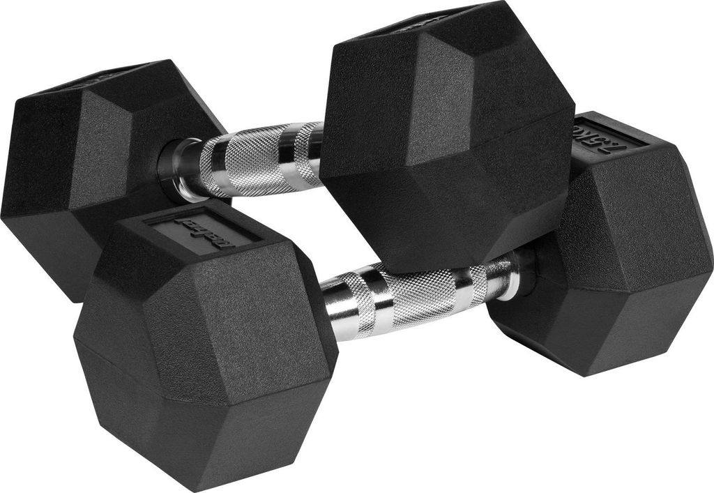 Rebel RBA-2325-07.5 Pogumované liatinové činky HEX 2 x 7,5 Obrázok produktu 
