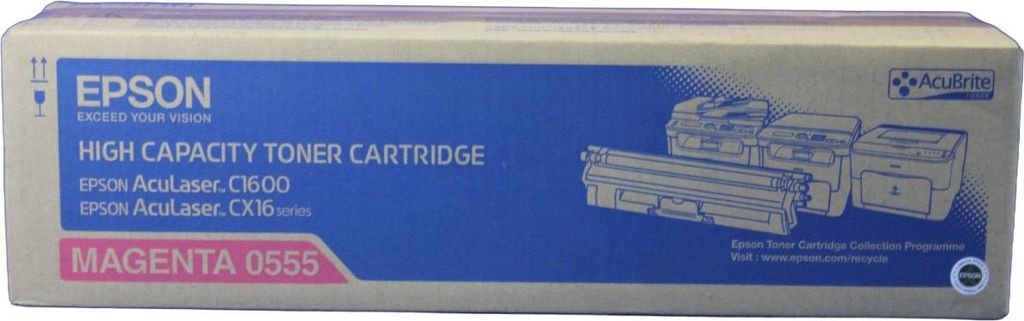 Epson 0555 Tonerkartusche C13S050555, Magenta für Epson Aculaser C-1600