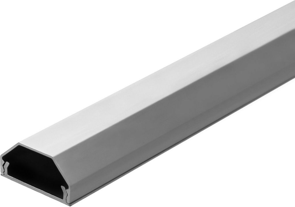 Design Aluminium Kabel Kanal Kabelabdeckung Abdeckung Alu Kabelschacht 50mm Ja 110cm Silber