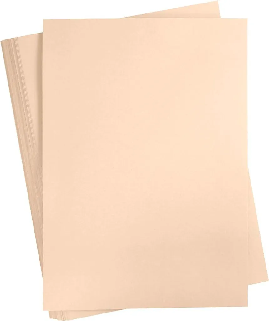 Creativ Company cartoncino colorato, A2, foglio 420 x 594 mm, 180 g, beige, 100 fogli 1 cartone