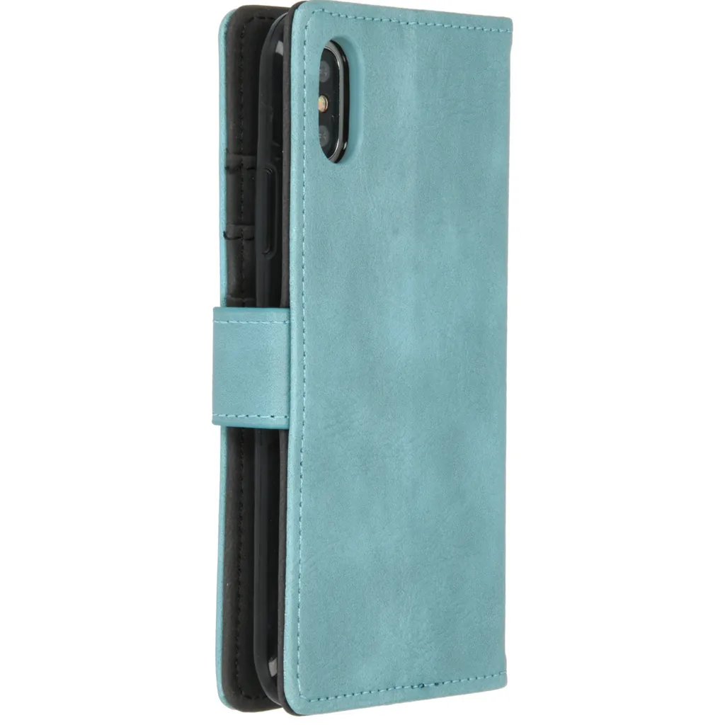 iMoshion Custodia Portafoglio per iPhone X e Xs - Azzurro Business - 2