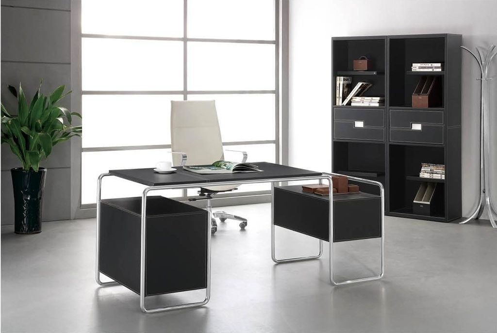 Modern Design Luxury Furniture 3 Piece Office Set Desk And 2x Filing Cabinet New