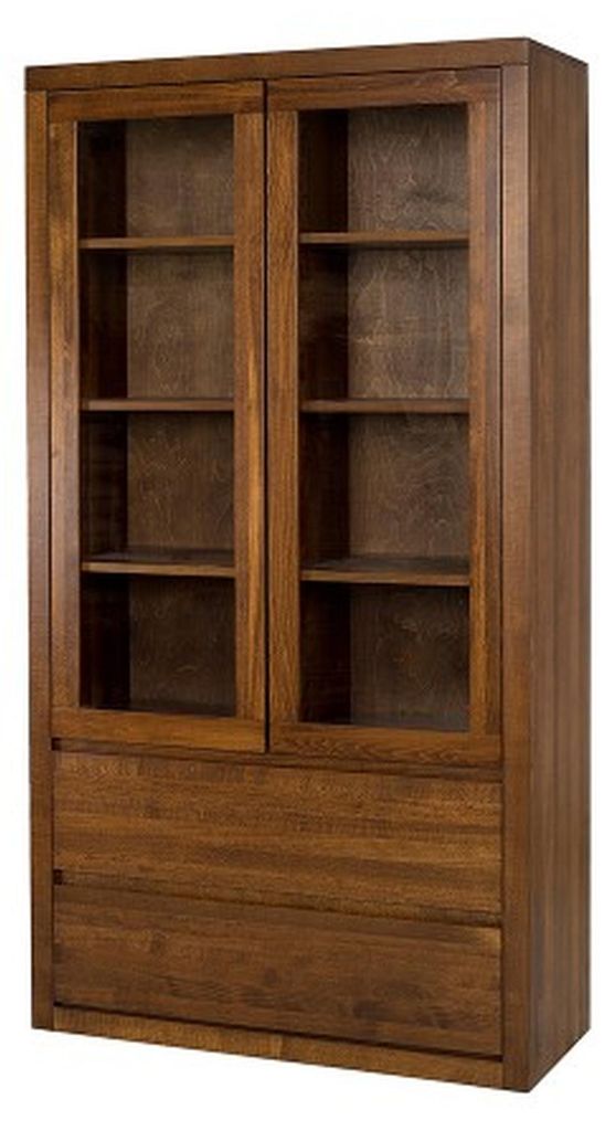 Vitrine Vitrinen Schrank Regal Holz Schrank System Regale Wohnzimmer Glasschrank