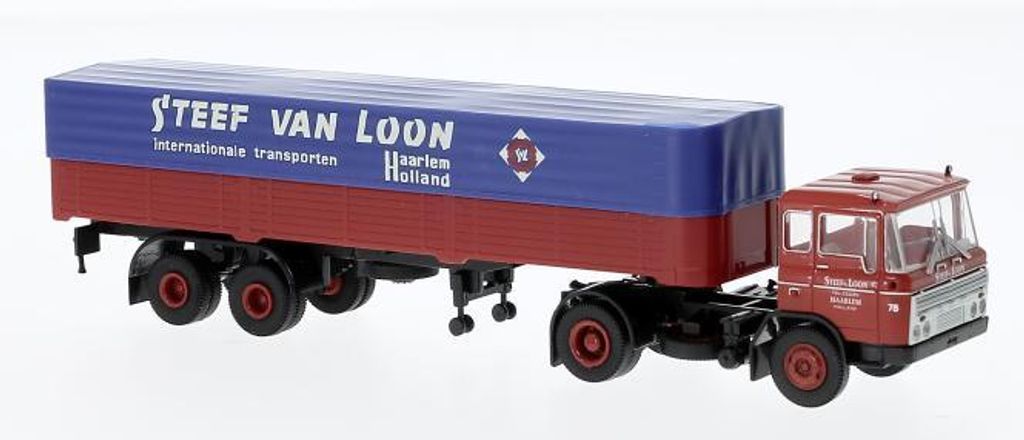 Brekina LKW DAF FT 2600 Pritsche/Plane-Sattelzug Steef van Loon (NL) 85282