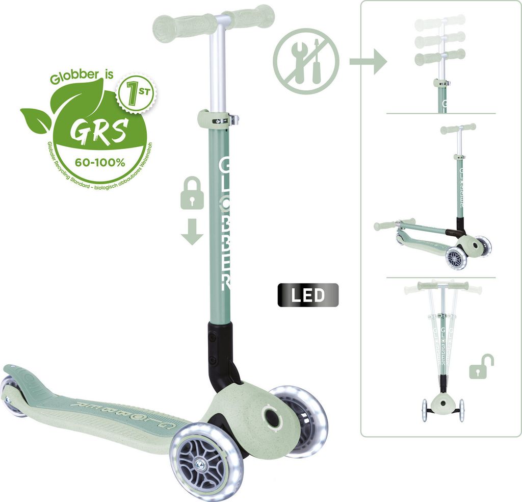 GLOBBER PRIMO FOLDABLE LIGHTS ECO pistazie, mit Produktbild 