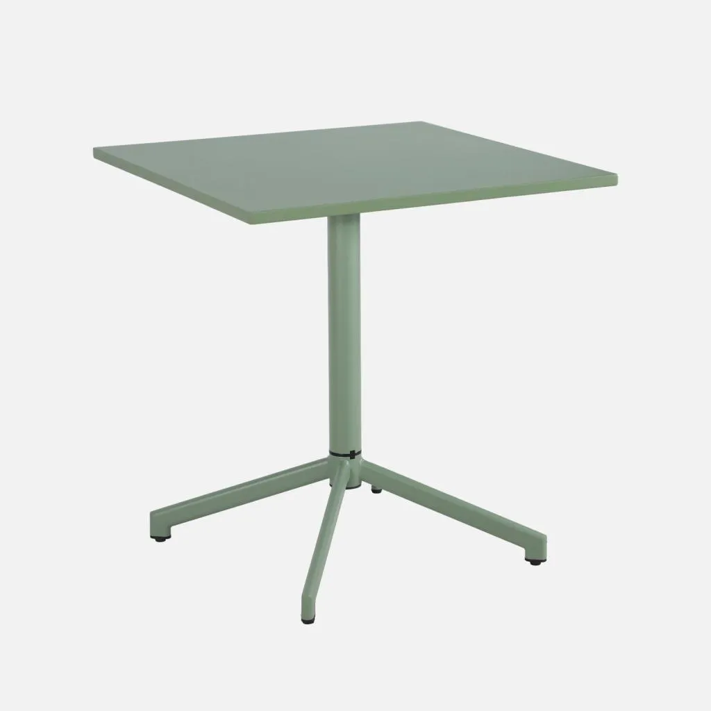 Offerta Tavolo Giardino Pieghevole Acciaio Verde Grigio 2 Posti