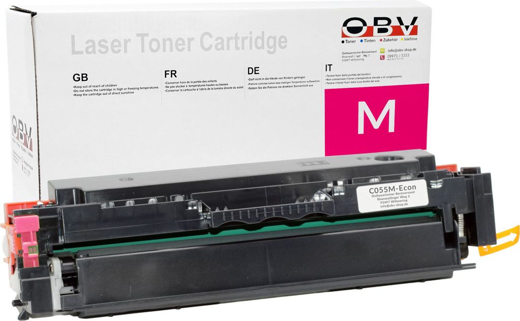 OBV Kompatibel, mit Chip ohne Füllstandsanzeige 055 3014C002 Toner passend für Canon Canon LBP 662 663 664 MF 741 742 743 744 745 Cdw 746Cx mit C...