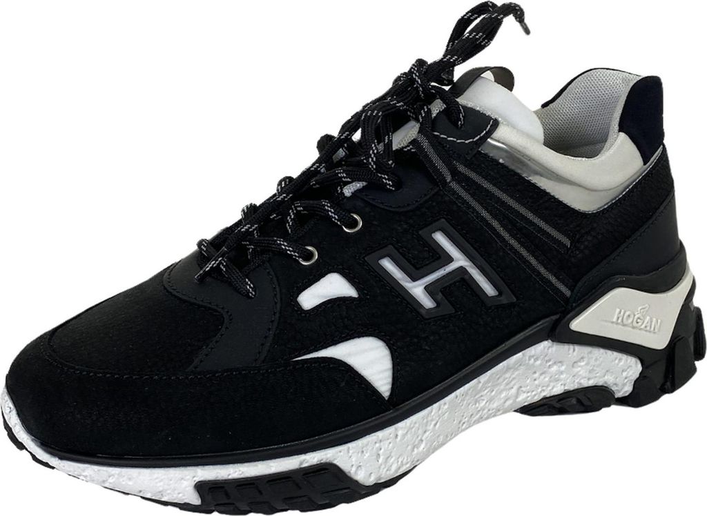 D93 sneaker uomo HOGAN H477 schwarz/weiß Schuh Mann