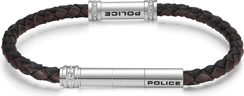 Regalo Uomo Perfetto: Bracciale Police Barrell PEAGB0035007 Pelle