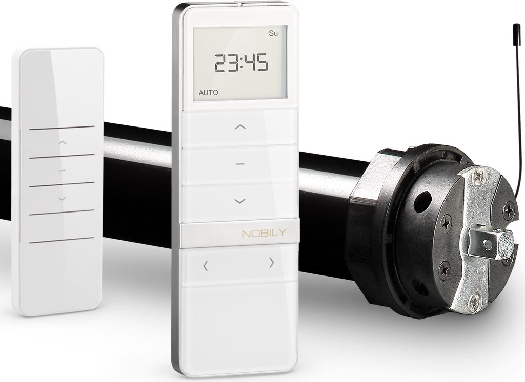 Profi-Set PRE5 Funk Rolladenmotor 30Nm/75Kg Zugkraft inkl. Timer Handsender Rolladen Motor Rolladenantrieb Funkmotor für Rollladen Rollladen