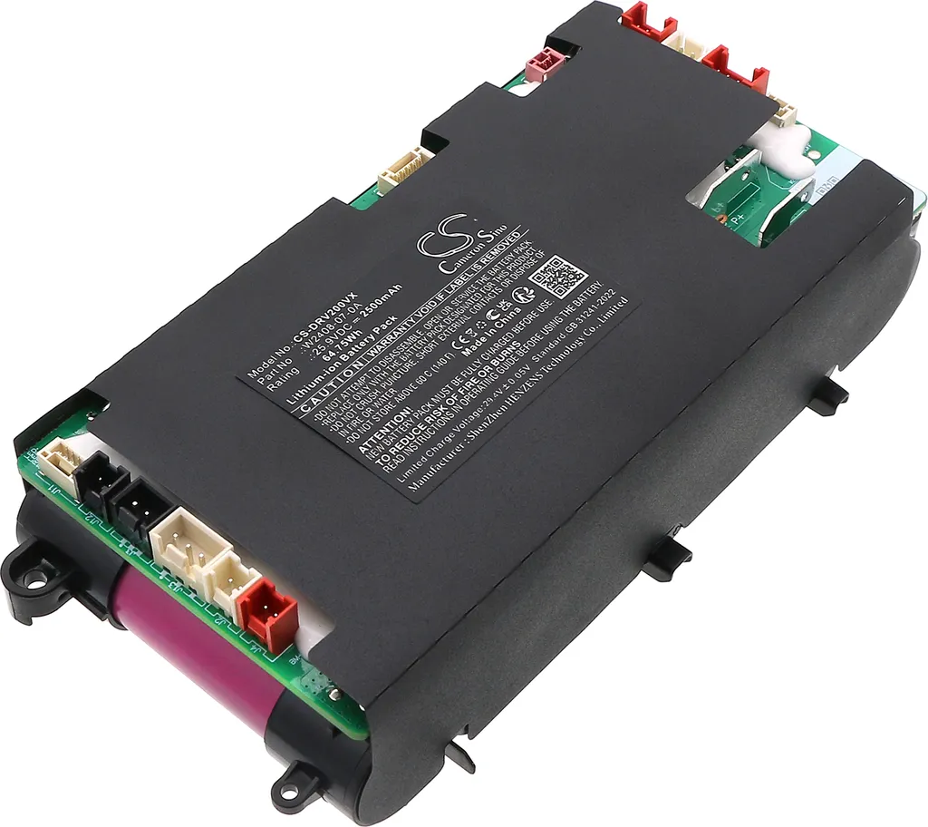 Batterie longue durée pour Dreame Mova 2.0 compatible W2408-07-0A Noir