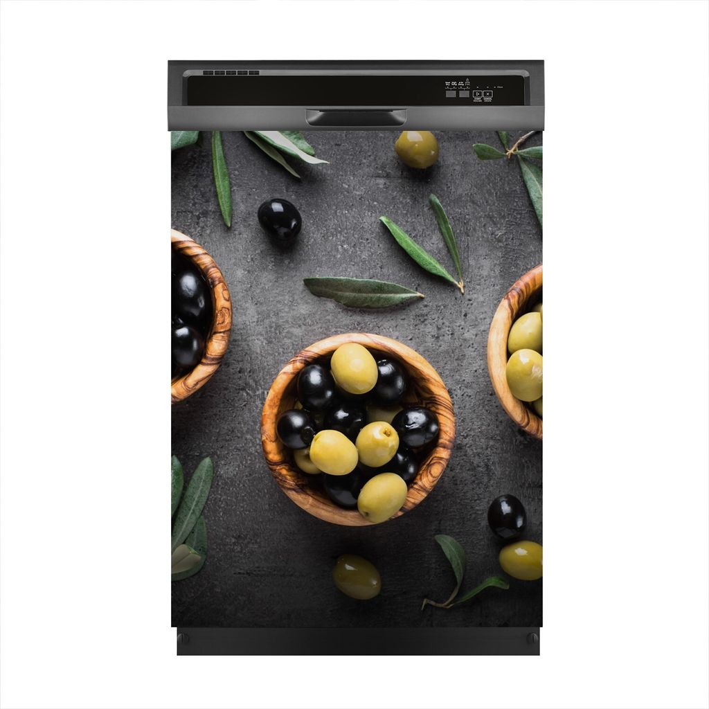 Magnete Dekorative 60x80 cm Küche Magnetmatte Spülmaschine - Oliven Motive