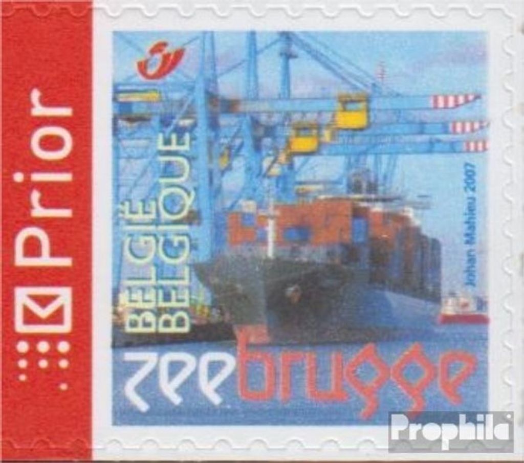 Briefmarken Belgien 2007 Mi 3716I D (kompl.Ausg.) postfrisch Hafen von Zeebrügge