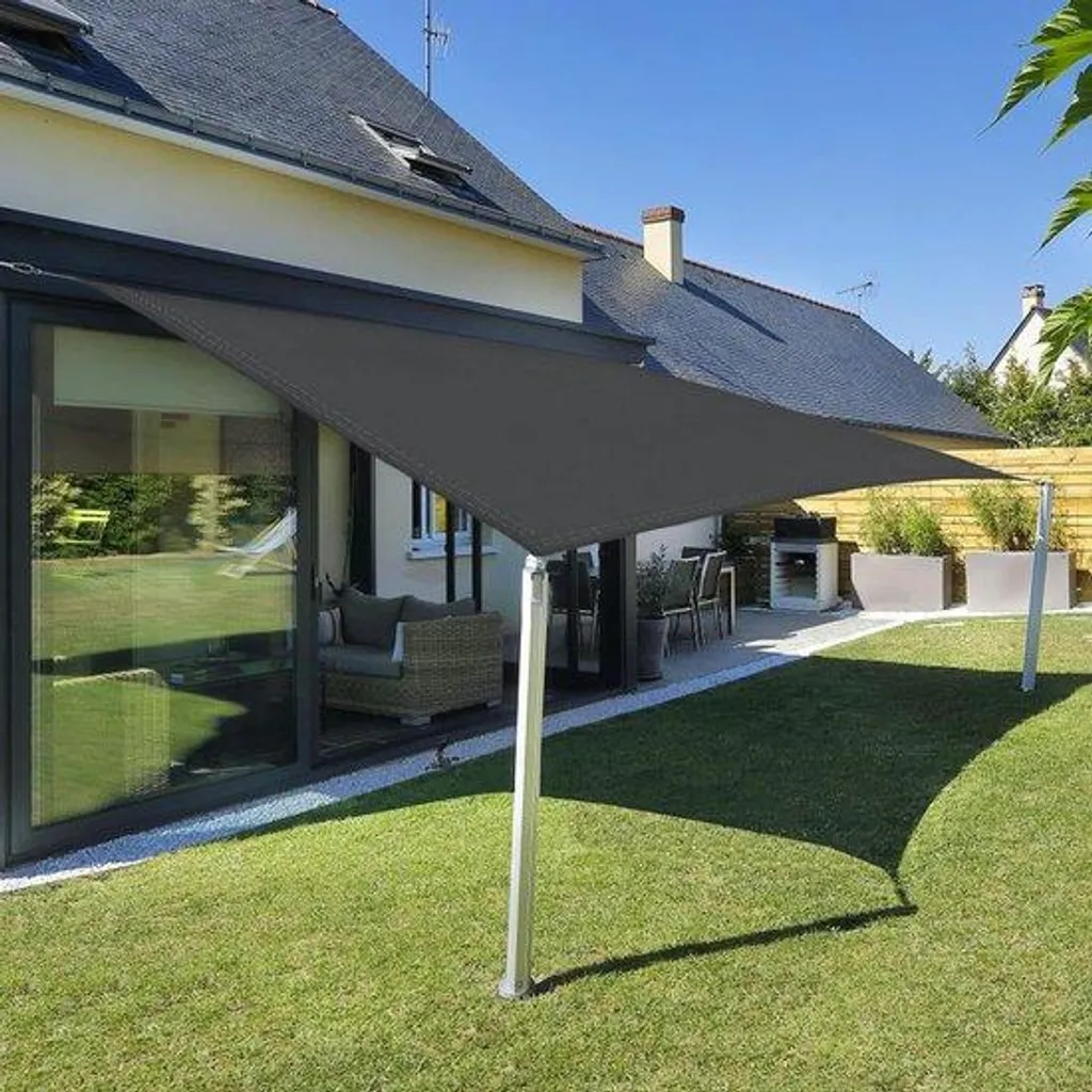 Tonnelle pour terrasse 2x2m anthracite idéale pour petit jardin et UV