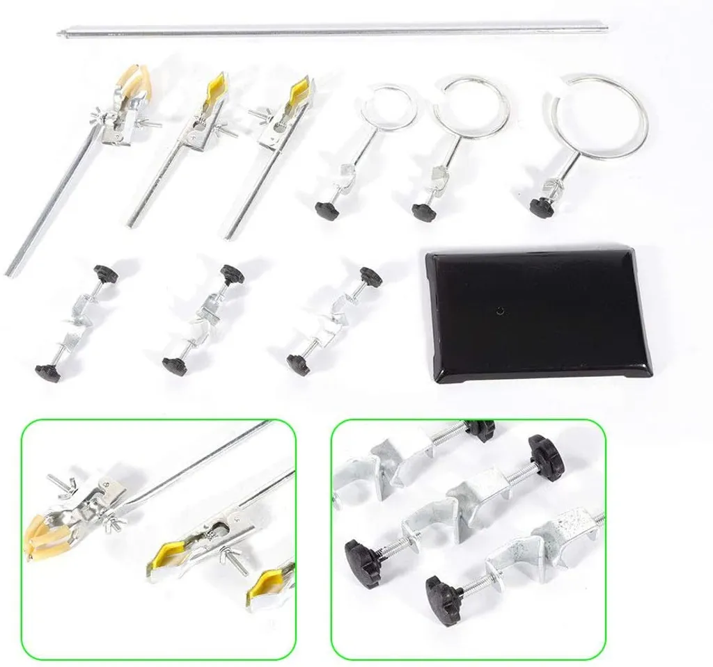 Support de Chimie Robuste avec Pince de Serrage Ajustable Multi-usage - 8