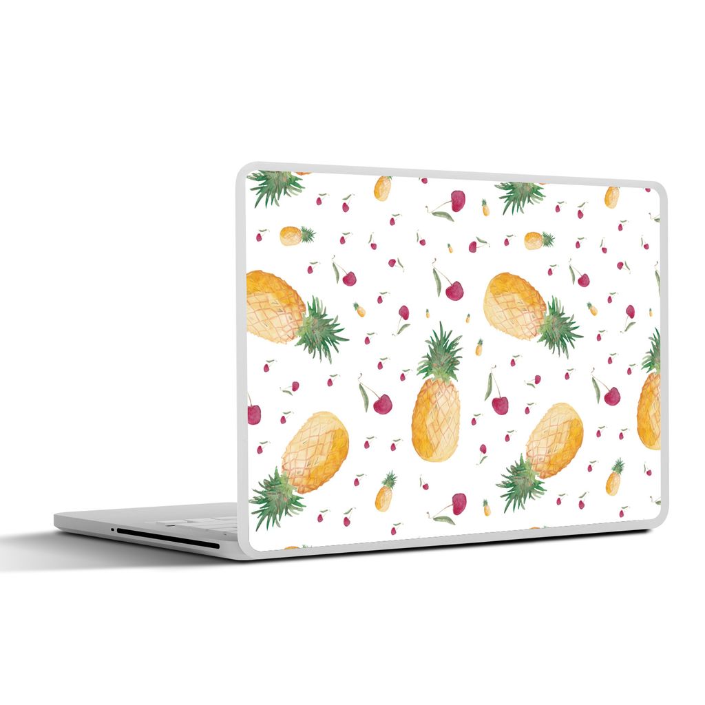 MuchoWow Laptop Aufkleber Sticker Cover Obst - Aquarell - Weiß 31x22.5 cm - Laptop-Deko