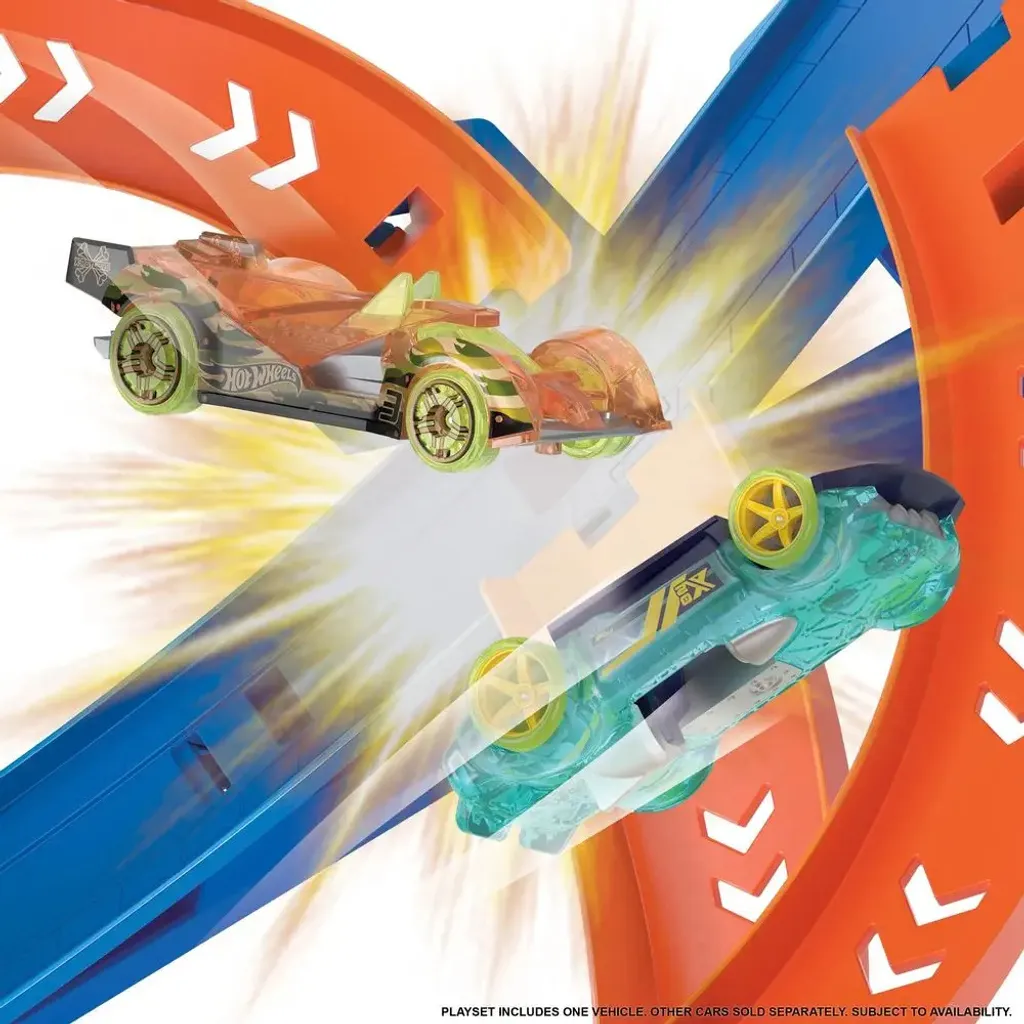 Hot Wheels Crash Spirale : Circuit avec Zone de Collision et Boost - 18