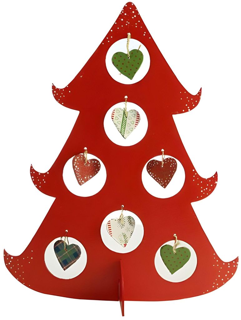Clairefontaine Weihnachtsbaum m. Herzhänger 45,5