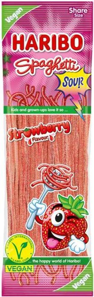 Haribo 10057312, Weiche Süßigkeiten, 200 g, Erdbeere, Rot, Produktbild 