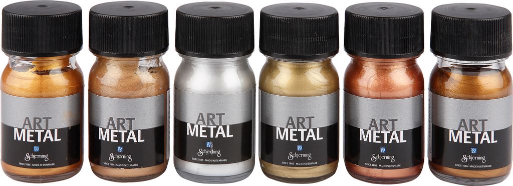Creativ Company Hobby Farbe Metallic Colors, 6x30ml