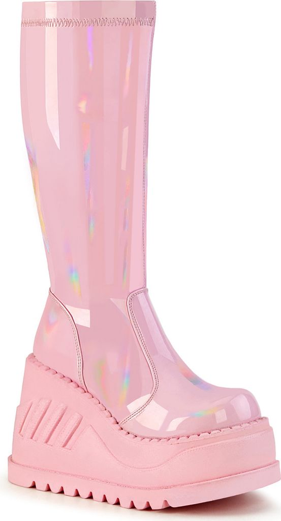STOMP-200 Damen Boots von DemoniaCult, Rosa  , EU 39, US 9 Produktbild 