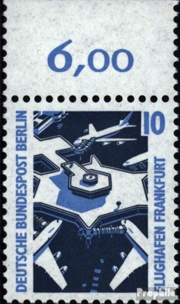 Briefmarken Berlin (West) 1988 Mi 798A Oberrandstück gestempelt Sehenswürdigkeiten