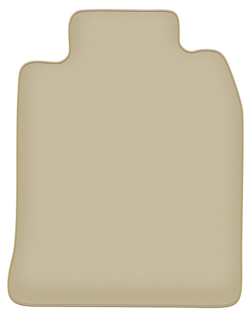 Fahrerfußmatte Velours PREMIUM beige passend für Porsche 944 (1976-1988, Coupe) – mit Befestigungen – passgenau