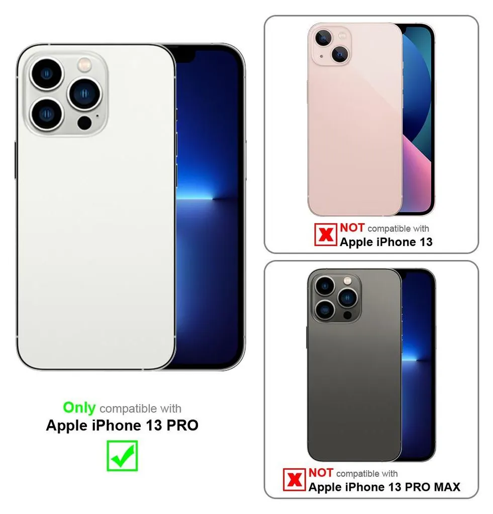 Cadorabo Cover iPhone 13 Pro Bianca con Catena da Polso | Protettiva