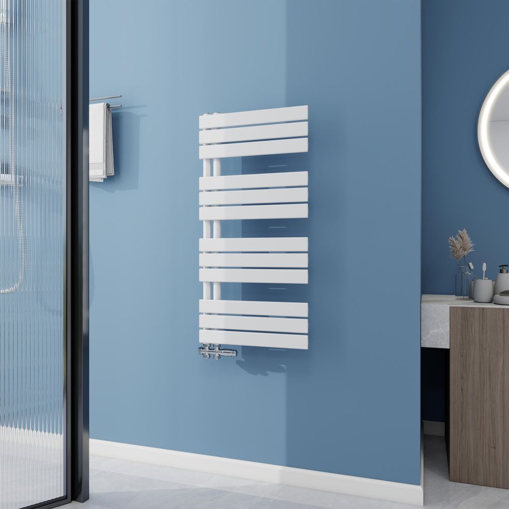 AICA Badheizkörper 1042x500 mm, 629W, mit Seitenanschluss, Produktbild 