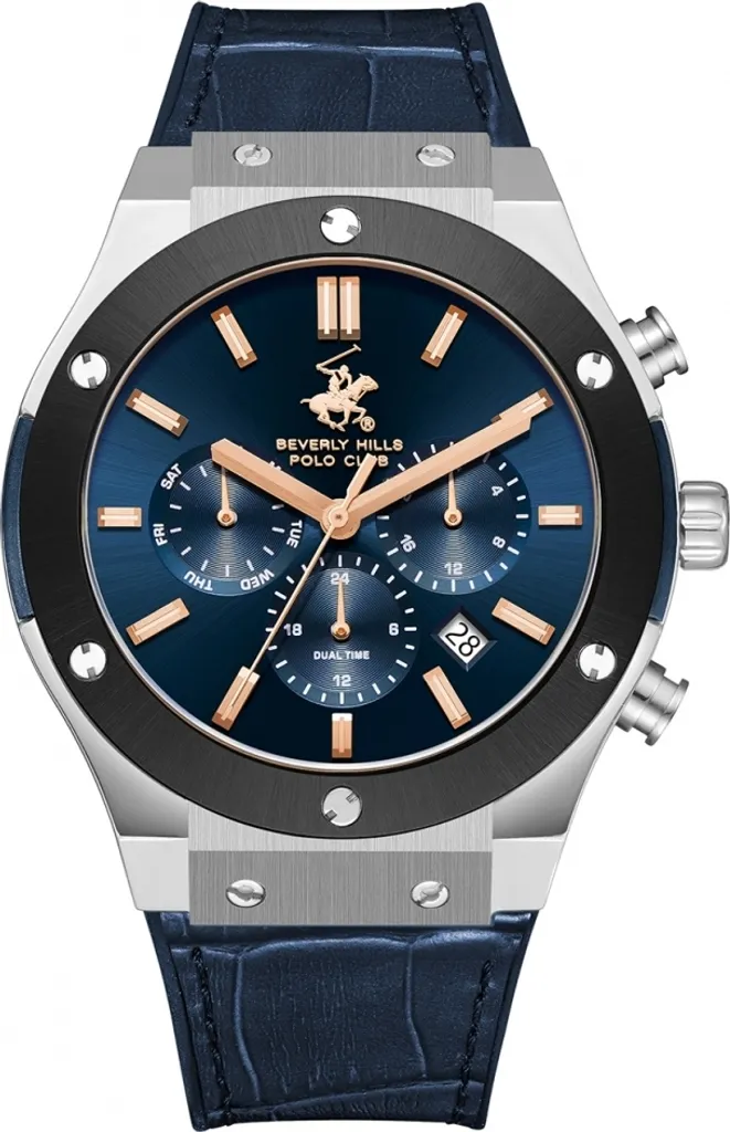 Montre Beverly Hills BP3690X.377 Bleu Marine pour Homme Chic et Tendance