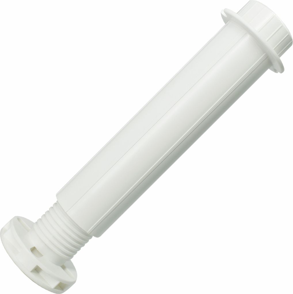 Möbelfuß Stützfuß verstellbar (von 15 bis 25cm) Bettfuß Möbelfüße Bettfüße Boxspringbett (H 150-250 MM) Weiß