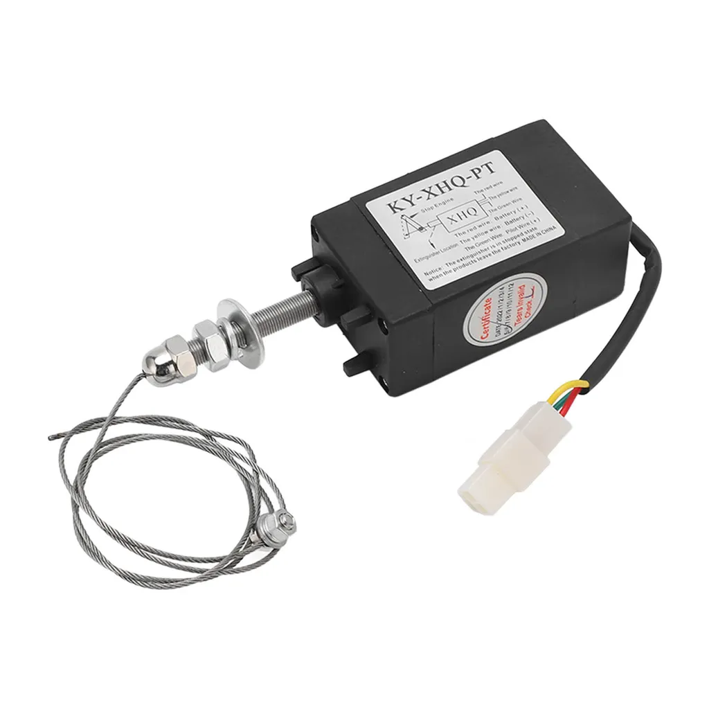 Électrovanne 12V NO pour arrêt d'urgence de groupe électrogène diesel