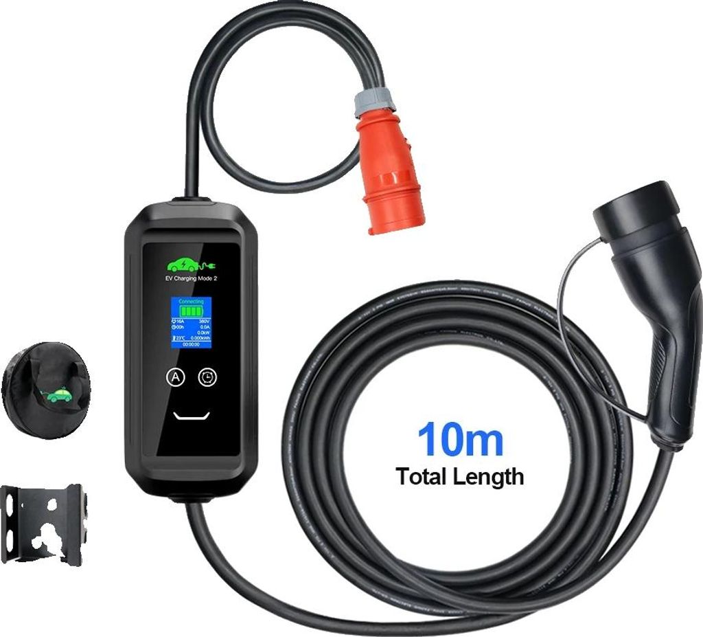 EV-Ladegerät, Typ 2, 11 kW, schwarz