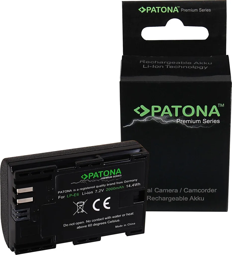 Batteria per Canon LP-E6 PATONA Premium - L'energia per i tuoi viaggi