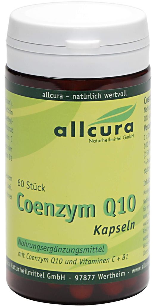 allcura Coenzym Q10 Kapseln, 60 St. Kapseln Produktbild 