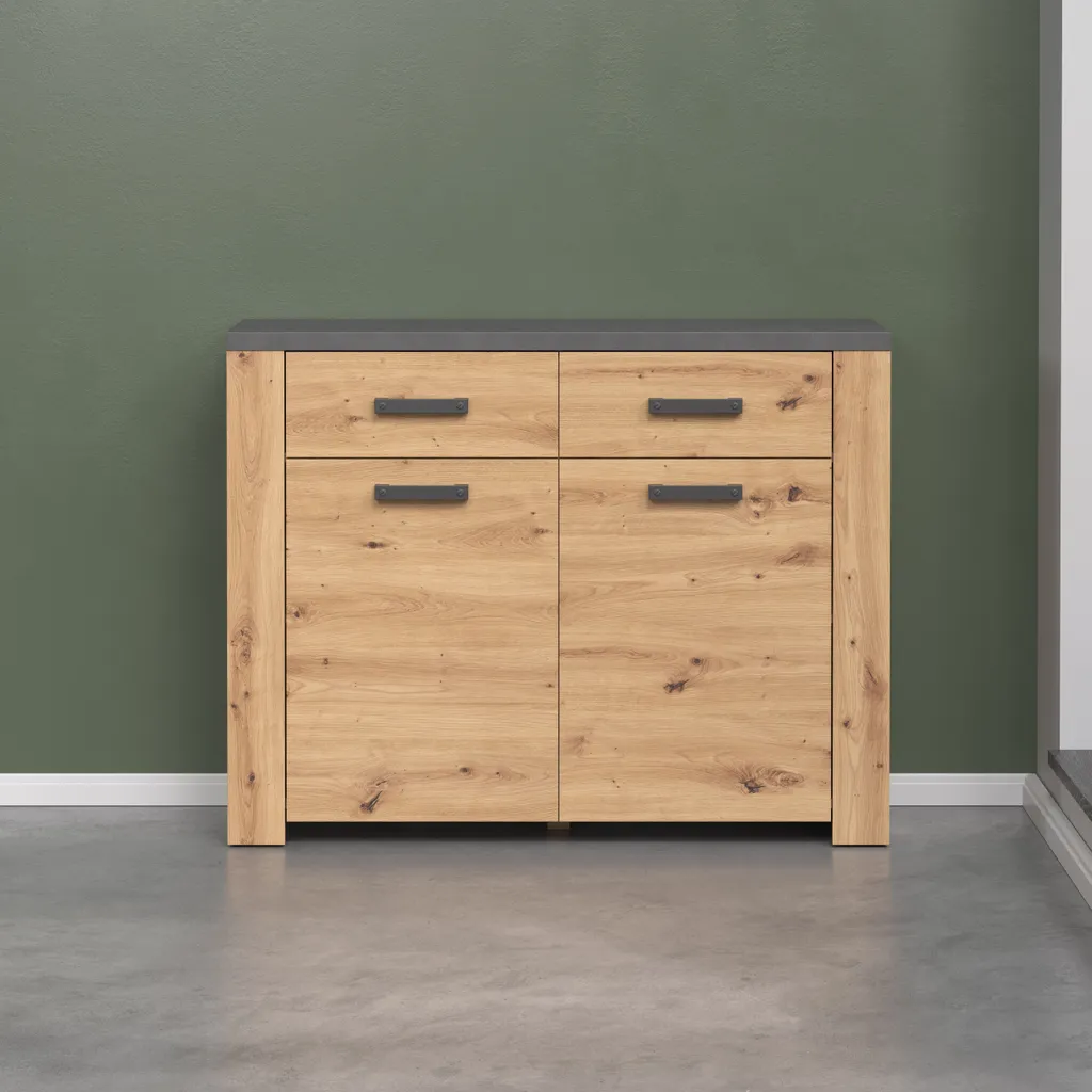 Commode chêne Follow meuble compact pour petits espaces et studio - 9