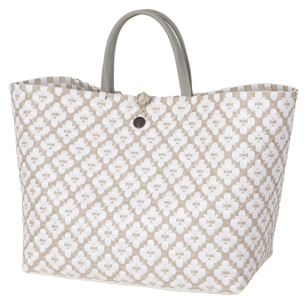 Handed By - Motif Bag Shopper - Pale Grey