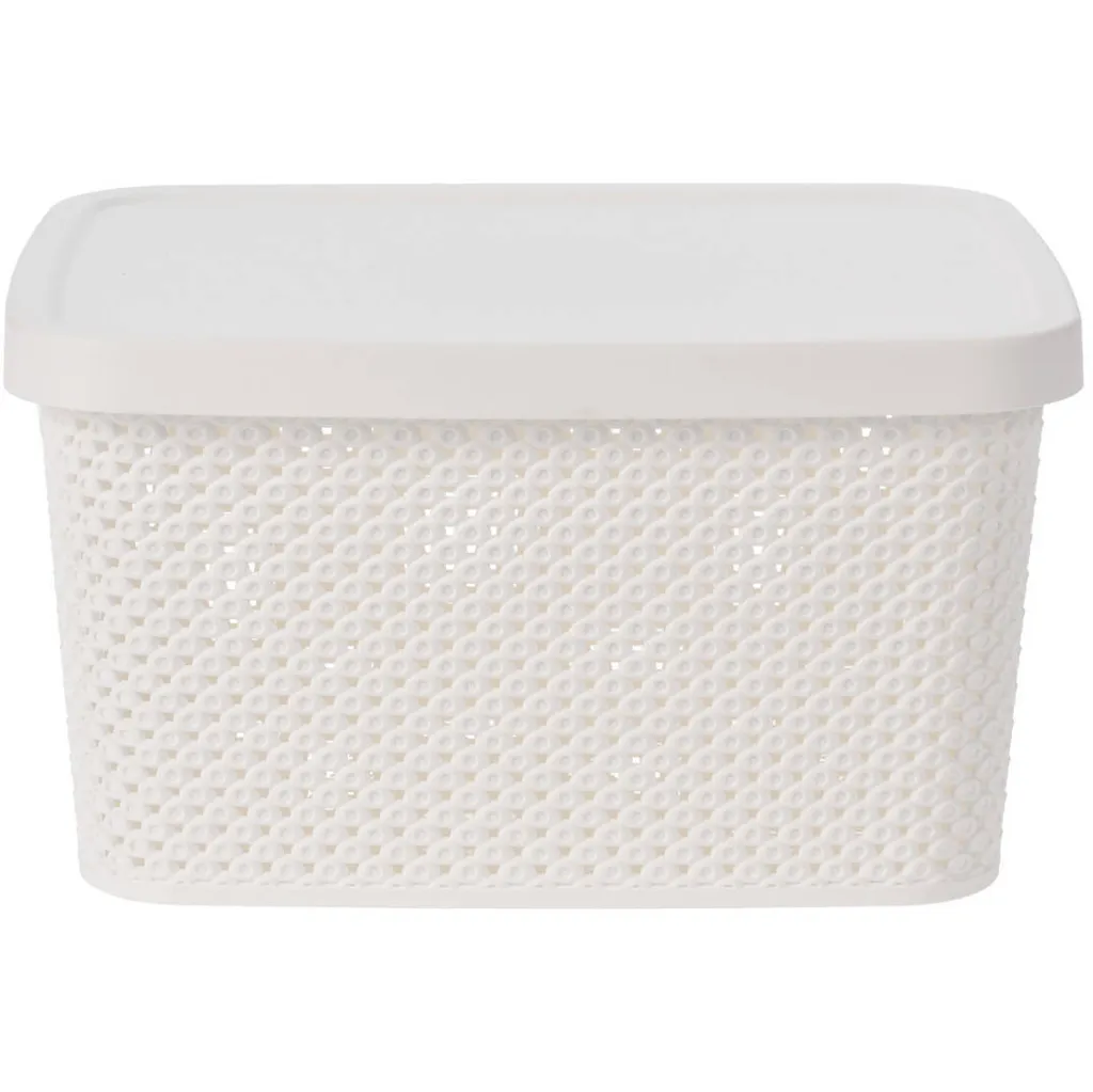 Bac de rangement plastique 7000 ml avec couvercle hermétique empilable