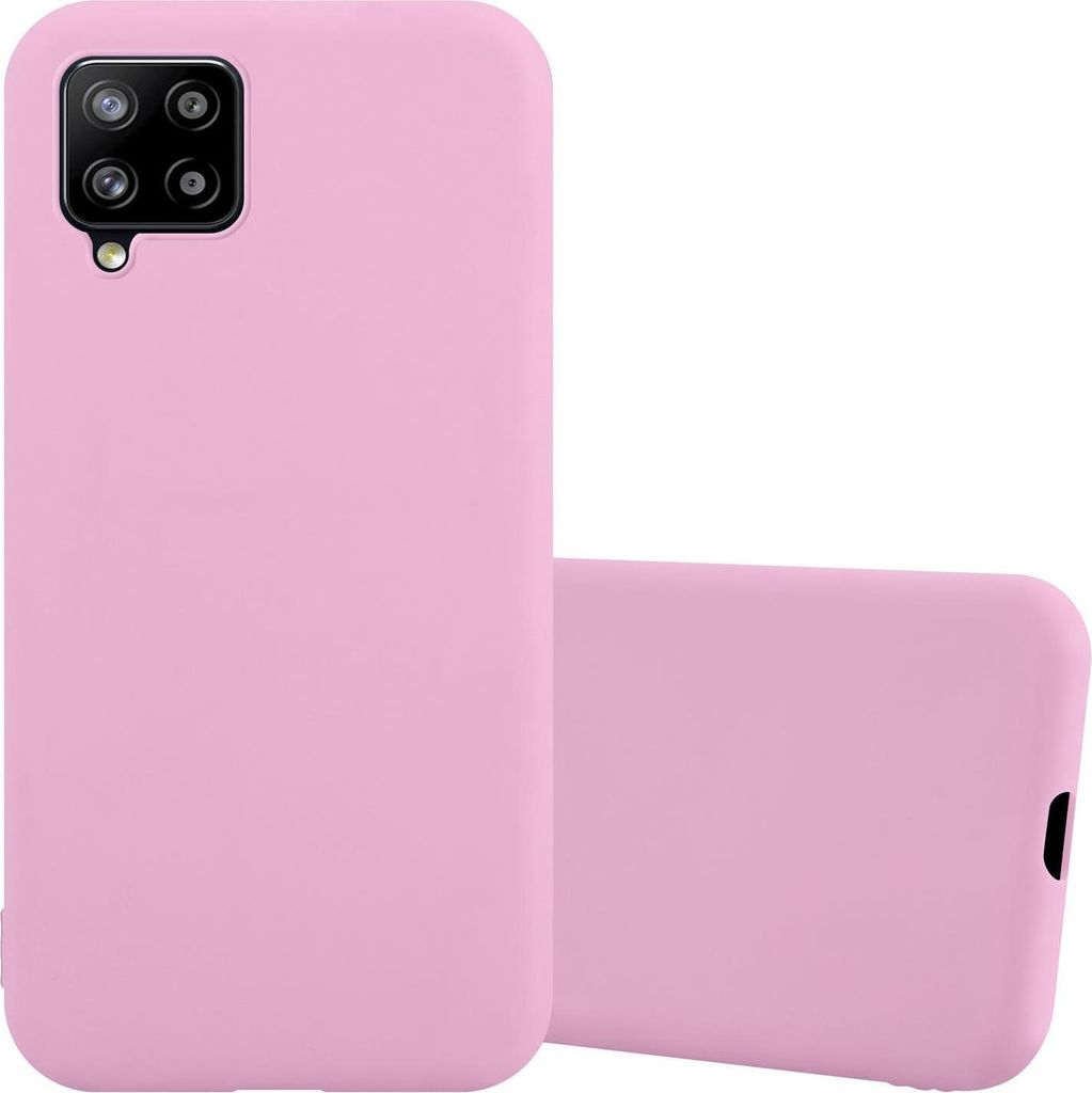 Cadorabo Hülle für Samsung Galaxy A42 4G Schutzhülle in Rosa Handyhülle TPU Silikon Etui Case Cover