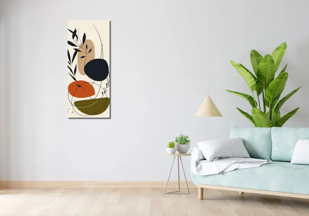 Image Décorative Procession naturelle 40x100 cm - Zen et Verticale - 2