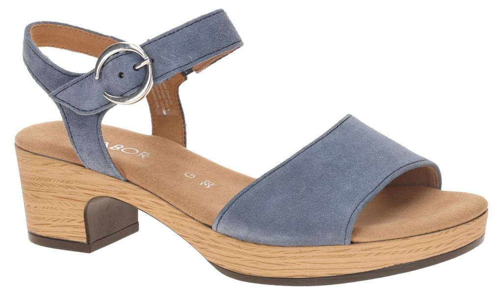 Gabor 82.071 Damen Sandalette - Riemchen Sandalen blau NEU