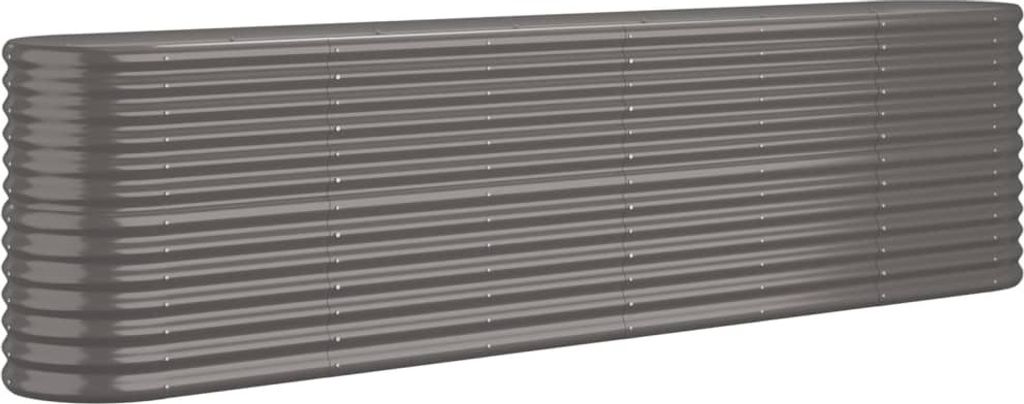 vidaXL Hochbeet Verzinkter Stahl 260x40x68 cm Grau Produktbild 