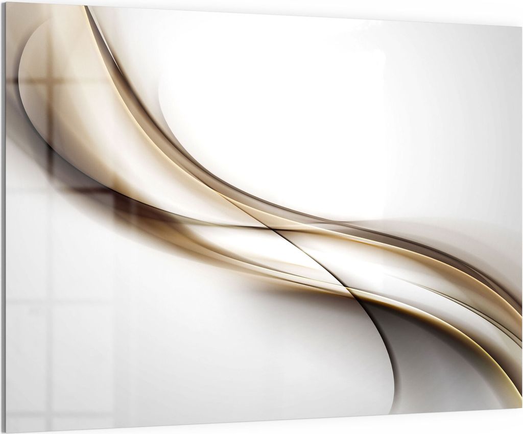 DEQORI Magnettafel Glas 120x90 cm 'Diagonaler Schweif' beschreibbar Whiteboard